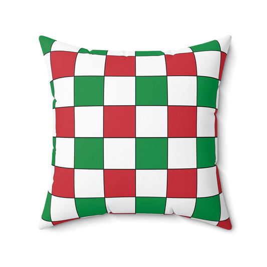 Italy Retro Check Cushion Pillow