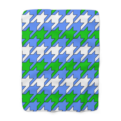Djibouti Retro Houndstooth Blanket Throw