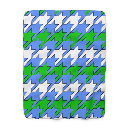 Djibouti Retro Houndstooth Blanket Throw