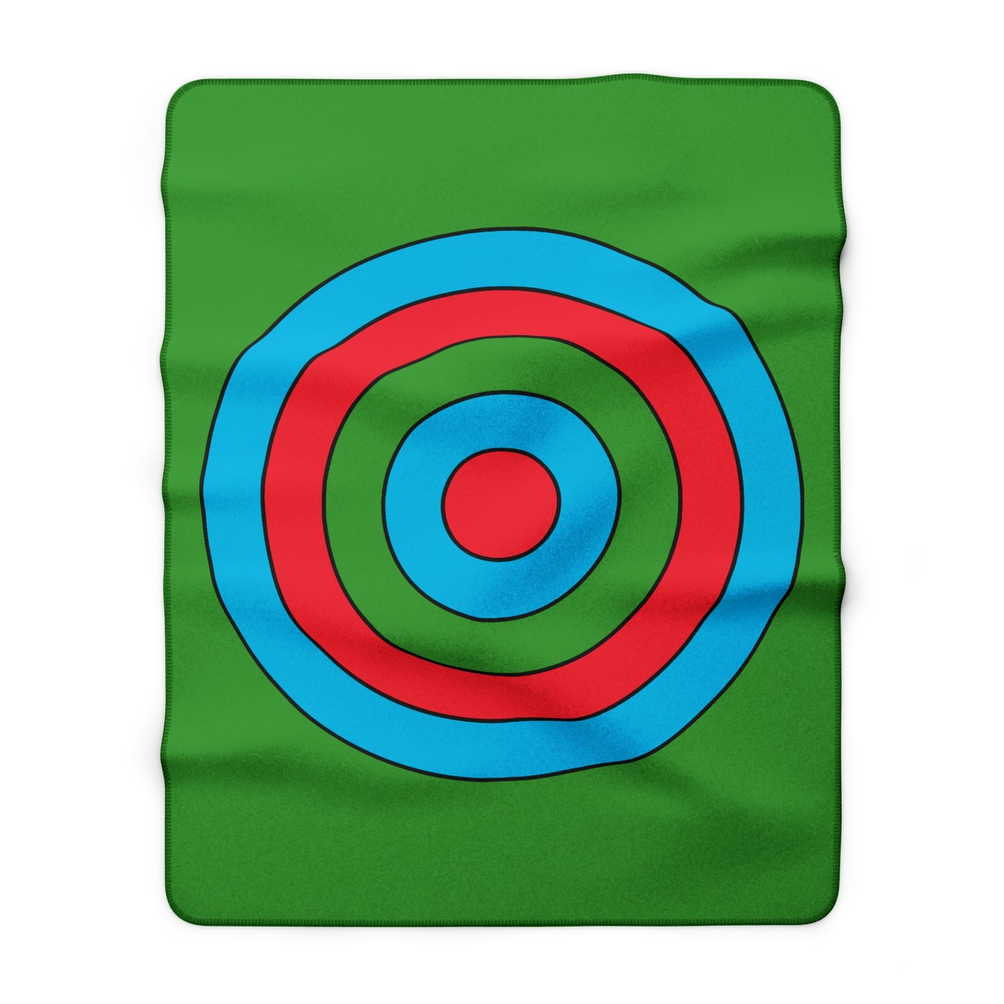 Azerbaijan Retro Target Blanket Throw