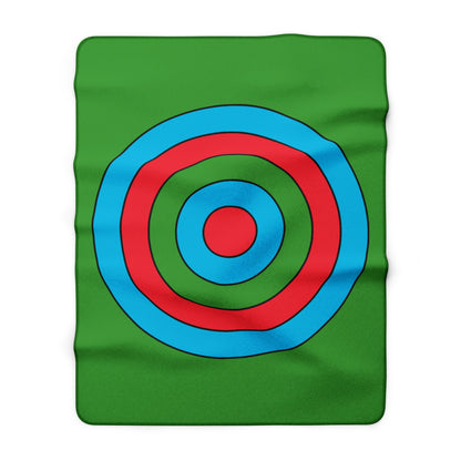 Azerbaijan Retro Target Blanket Throw