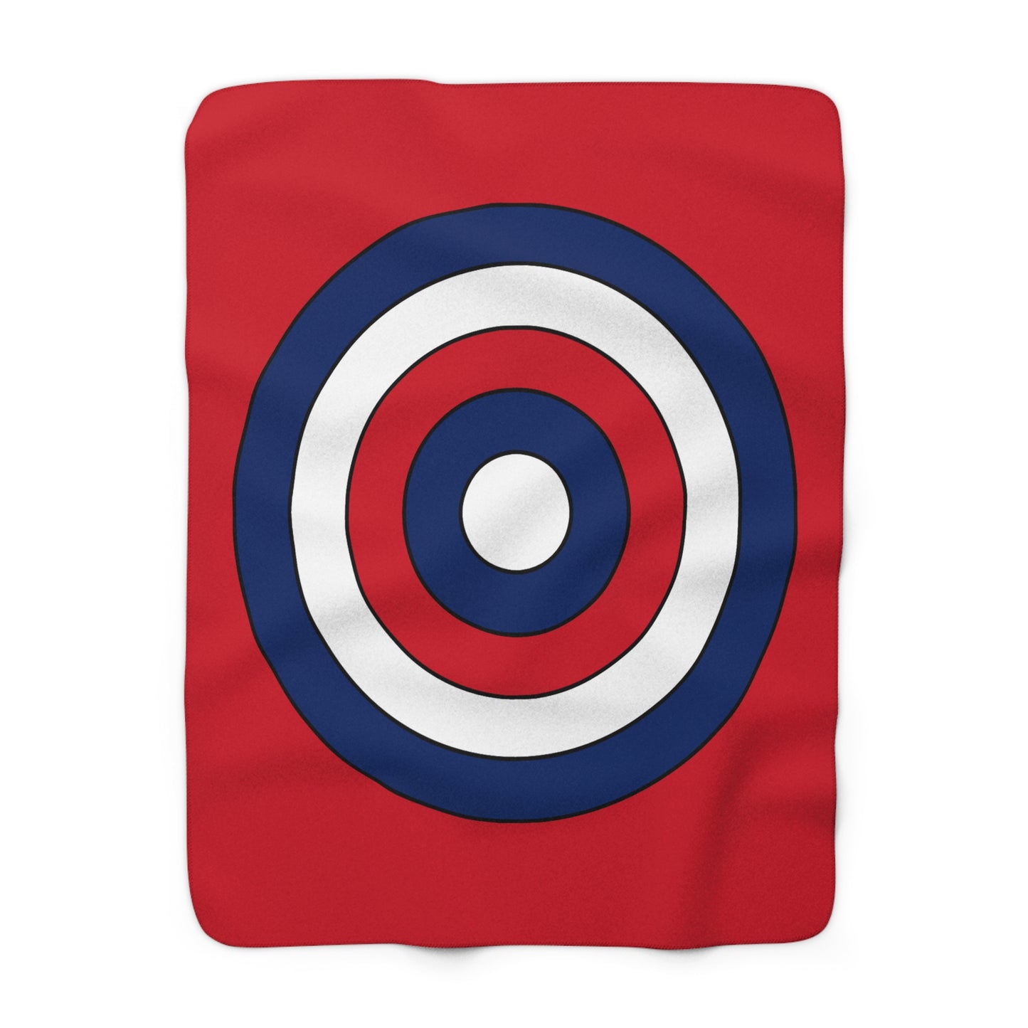 Lao Peoples Democratic Republic Retro Target Blanket Throw