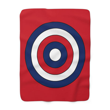 Lao Peoples Democratic Republic Retro Target Blanket Throw