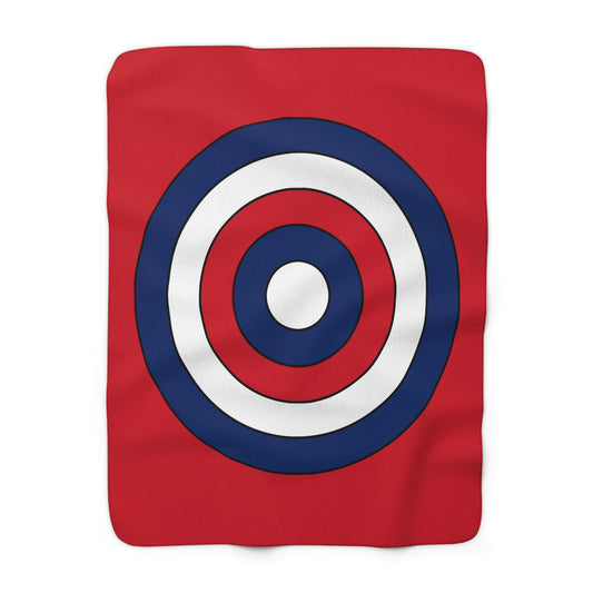 Lao Peoples Democratic Republic Retro Target Blanket Throw