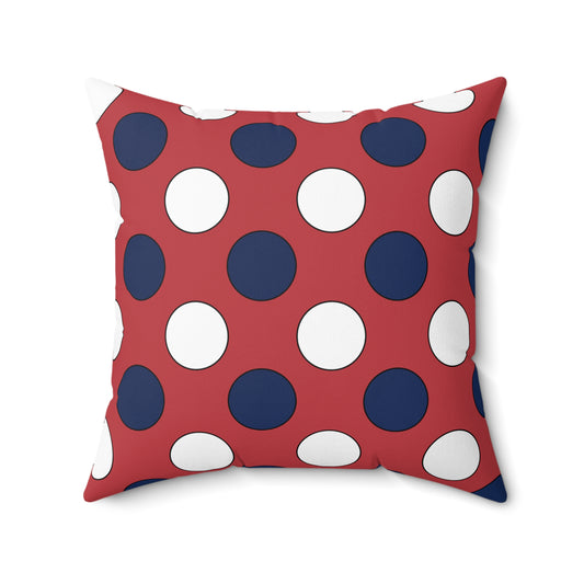 United States Minor Outlying Islands Retro Polka Dots Cushion Pillow