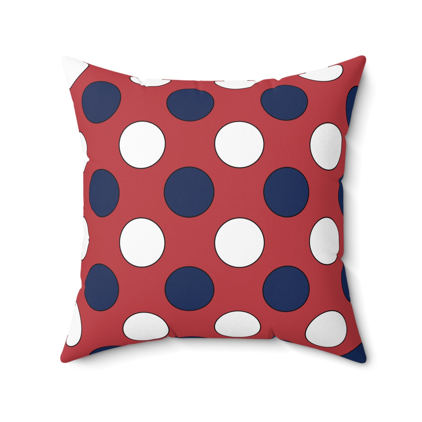 United States of America (USA) Retro Polka Dots Cushion Pillow