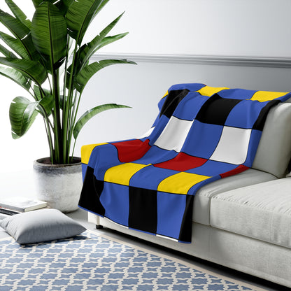 Eswatini Retro Check Blanket Throw