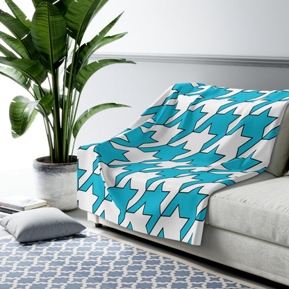 Honduras Retro Houndstooth Blanket Throw