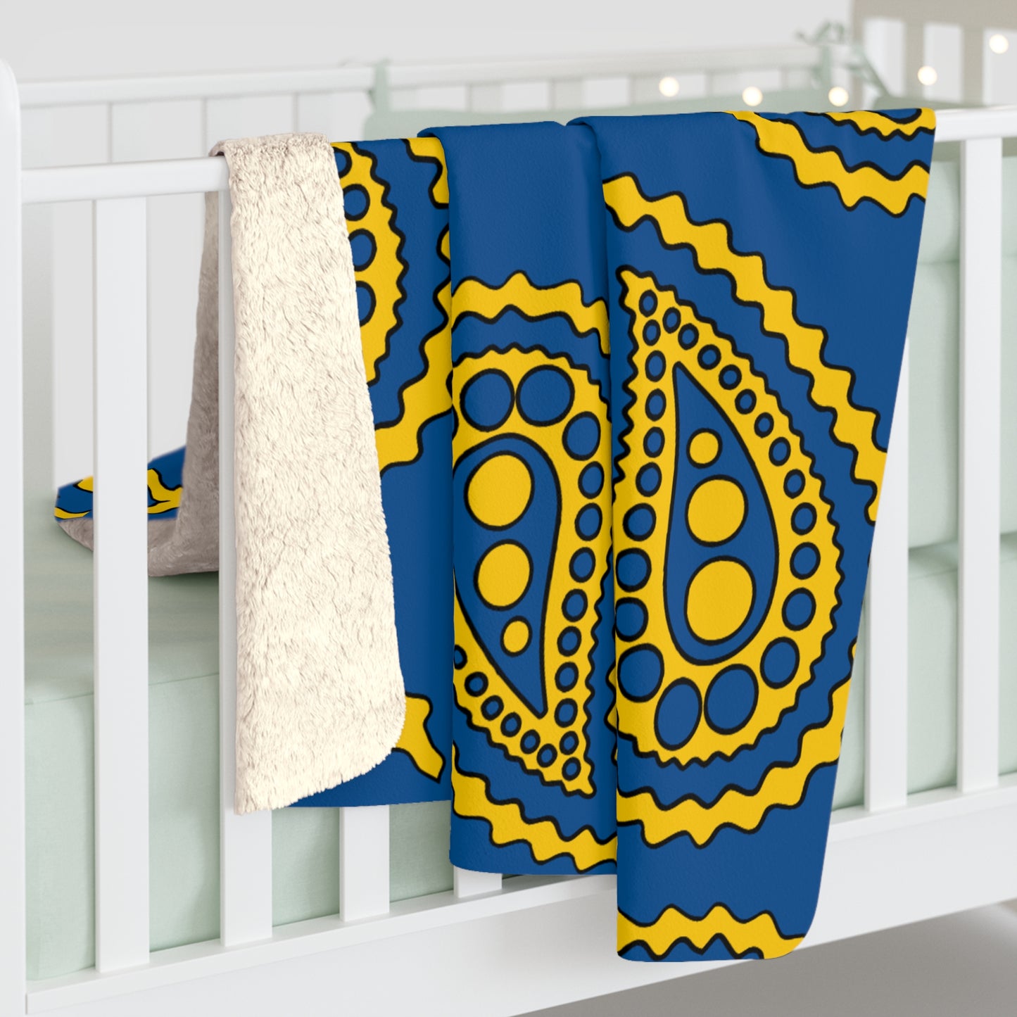 Sweden Retro Paisley Blanket Throw