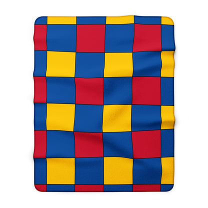 Aland Islands Retro Check Blanket Throw