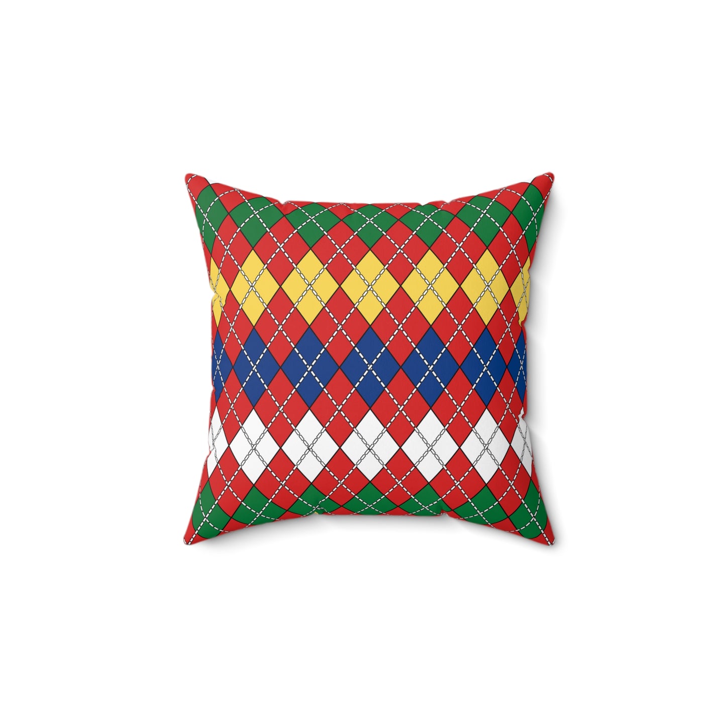 Seychelles Retro Argyle Cushion Pillow