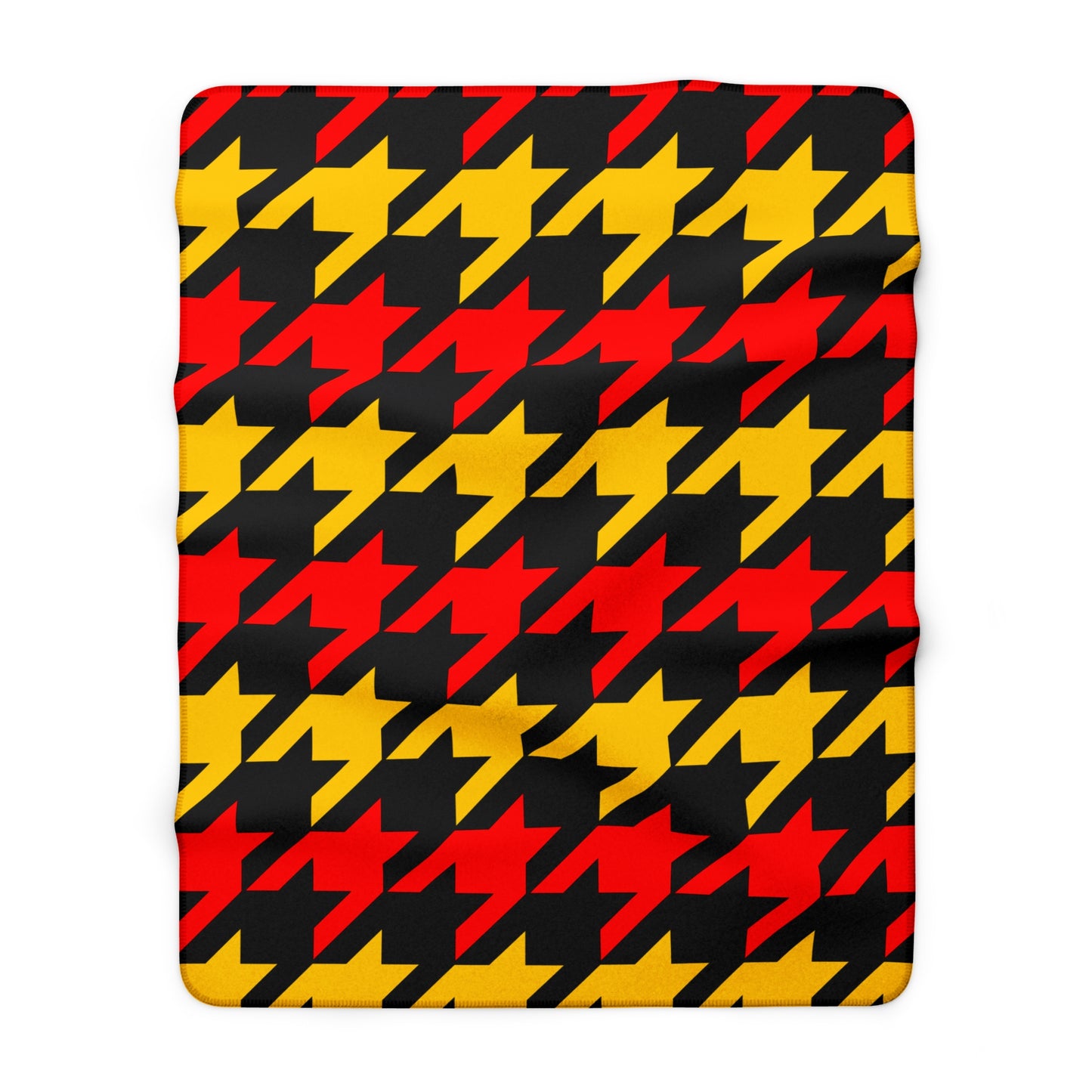 Papua New Guinea Retro Houndstooth Blanket Throw
