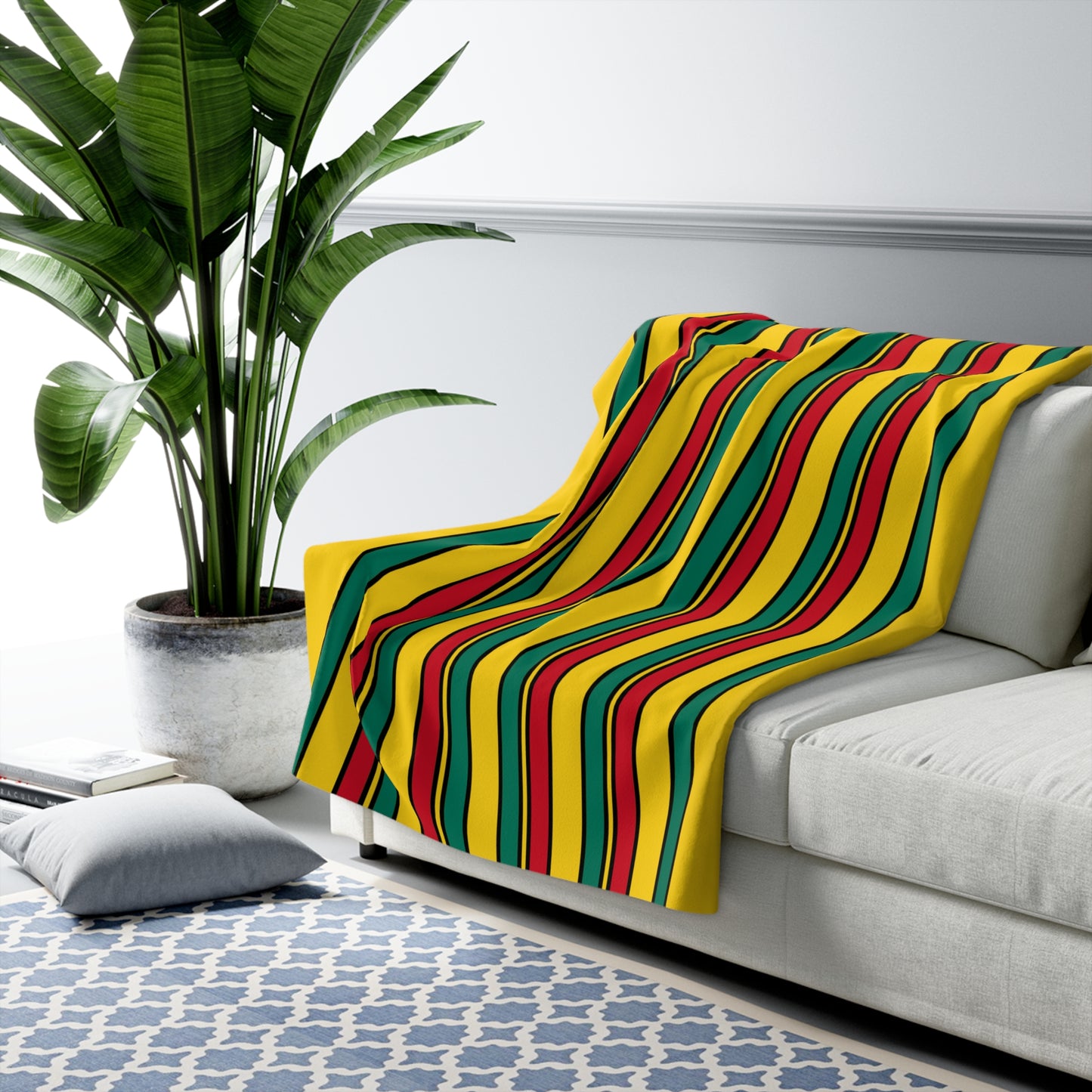 Cameroon Retro Stripes Blanket Throw