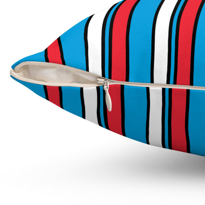 Luxembourg Retro Stripes Cushion Pillow