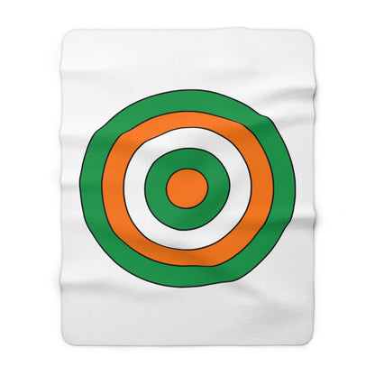 Ireland Retro Target Blanket Throw