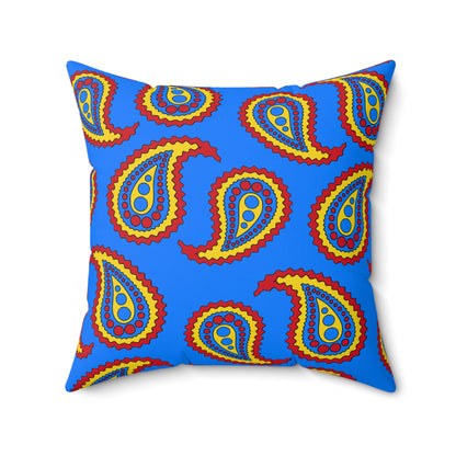 Democratic Republic of the Congo Retro Paisley Cushion Pillow