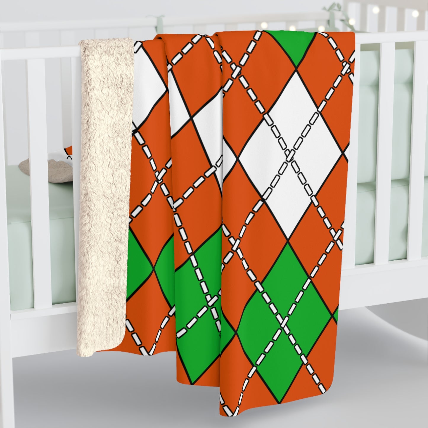 Niger Retro Argyle Blanket Throw