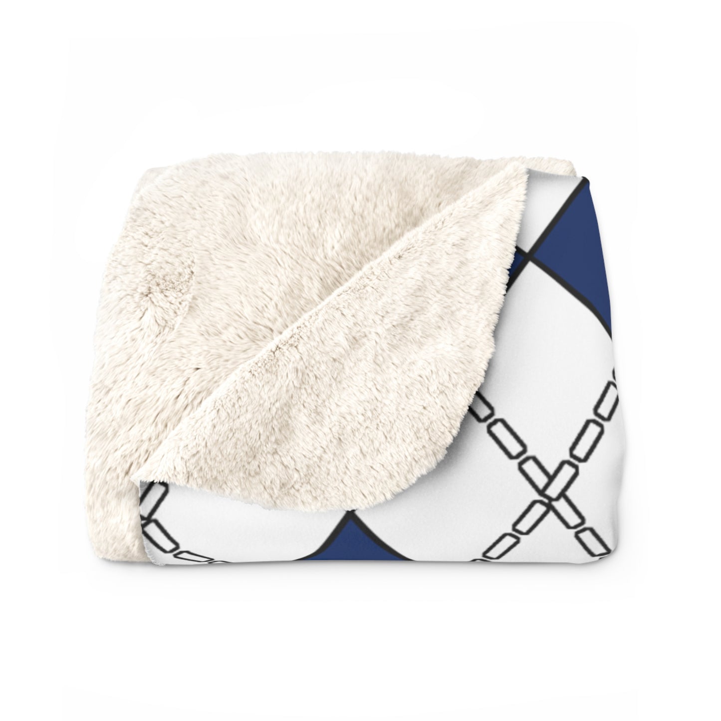 Finland Retro Argyle Blanket Throw