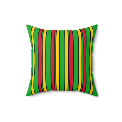 Sao Tome And Principe Retro Stripes Cushion Pillow
