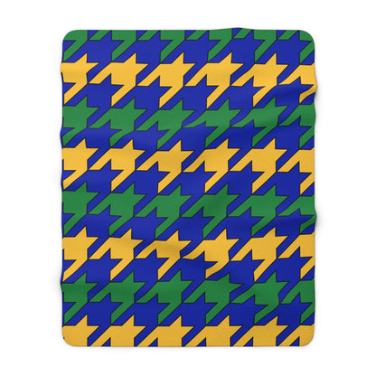 Christmas Island Retro Houndstooth Blanket Throw