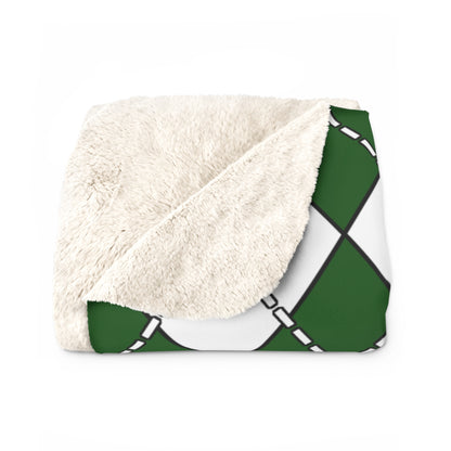 Pakistan Retro Argyle Blanket Throw