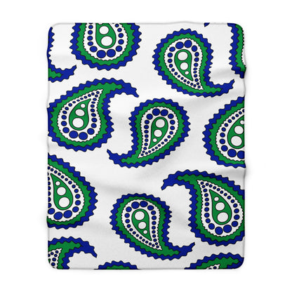 Lesotho Retro Paisley Blanket Throw