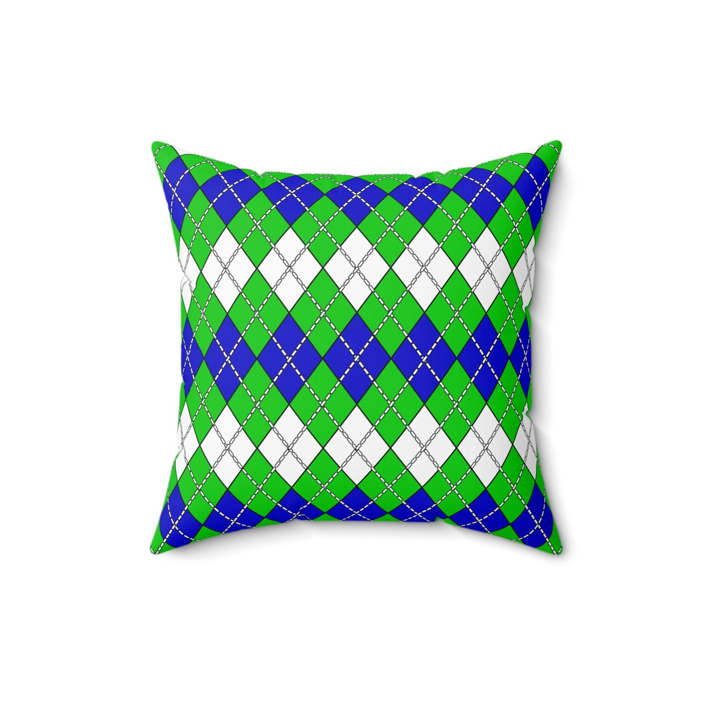 Sierra Leone Retro Argyle Cushion Pillow