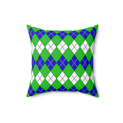 Sierra Leone Retro Argyle Cushion Pillow