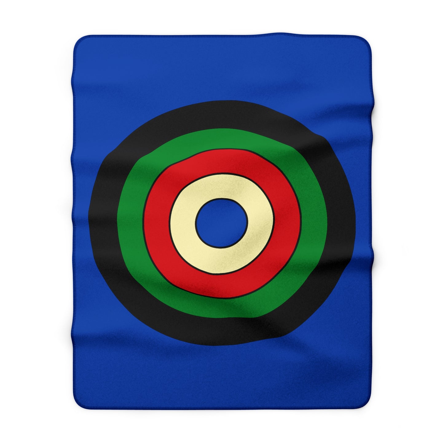 South Sudan Retro Target Blanket Throw
