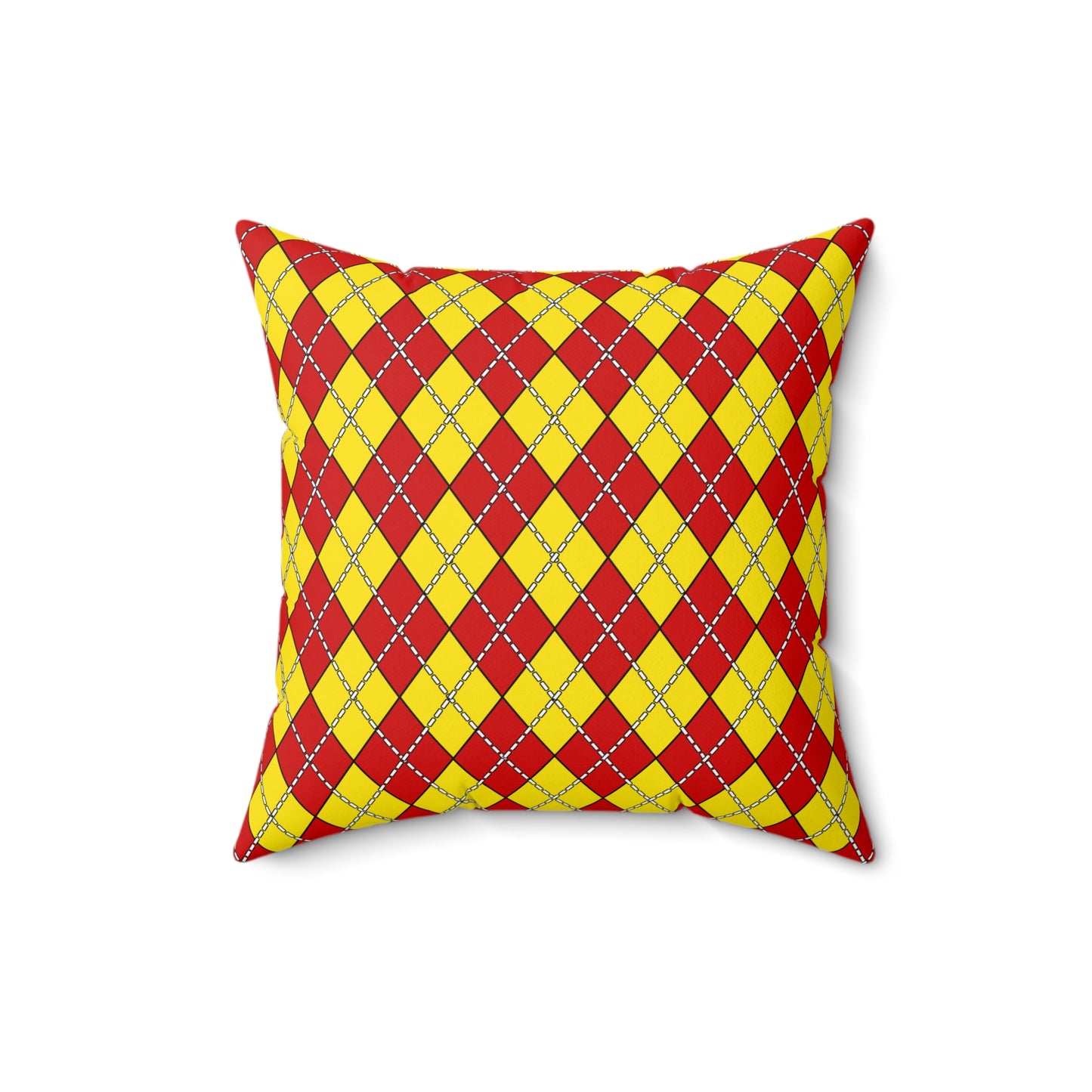 North Macedonia Retro Argyle Cushion Pillow