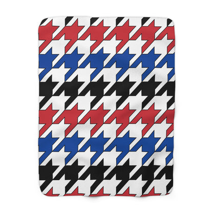 Republic Of Korea Retro Houndstooth Blanket Throw