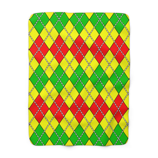 Congo Retro Argyle Blanket Throw