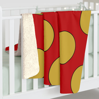 Montenegro Retro Polka Dots Blanket Throw