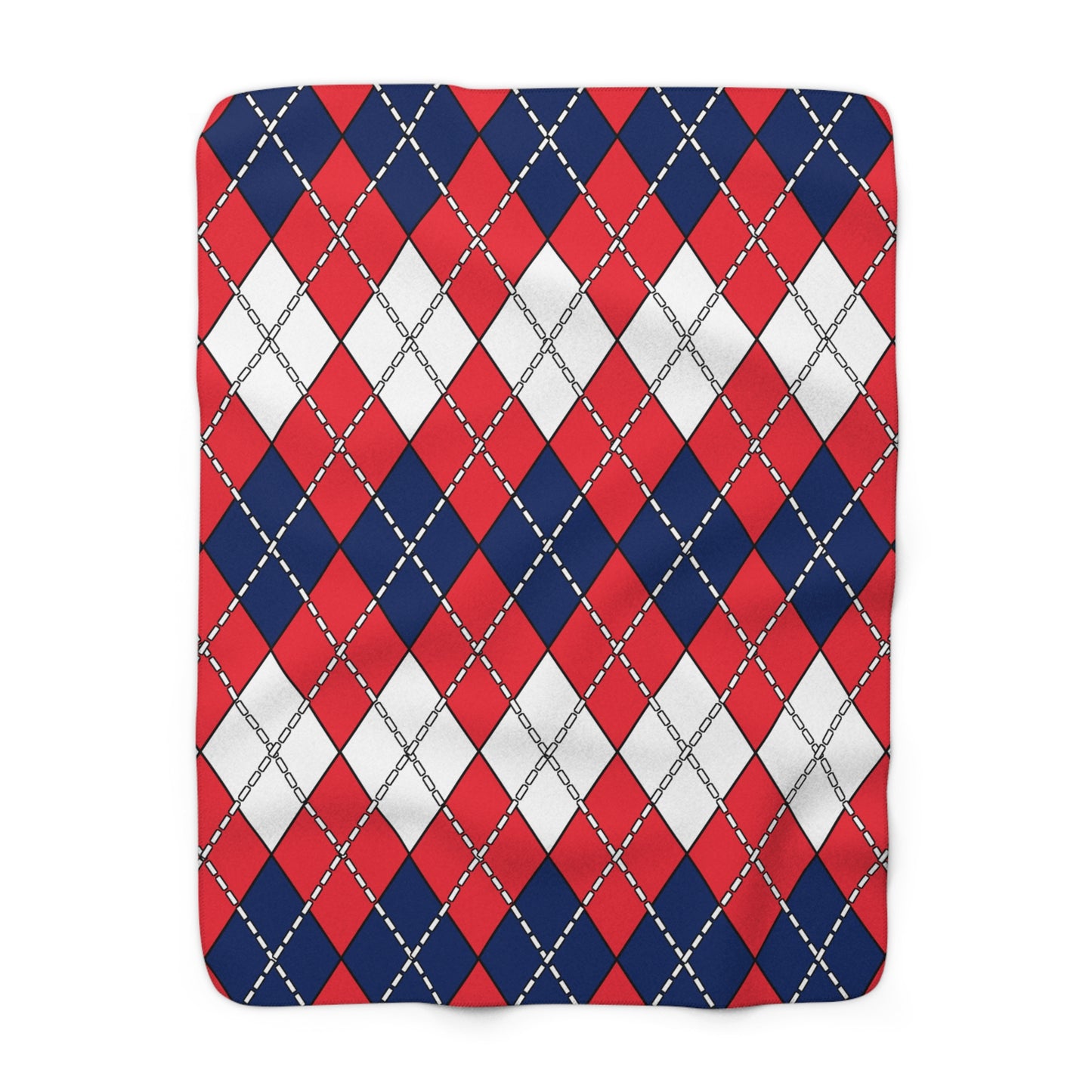 Norway Retro Argyle Blanket Throw