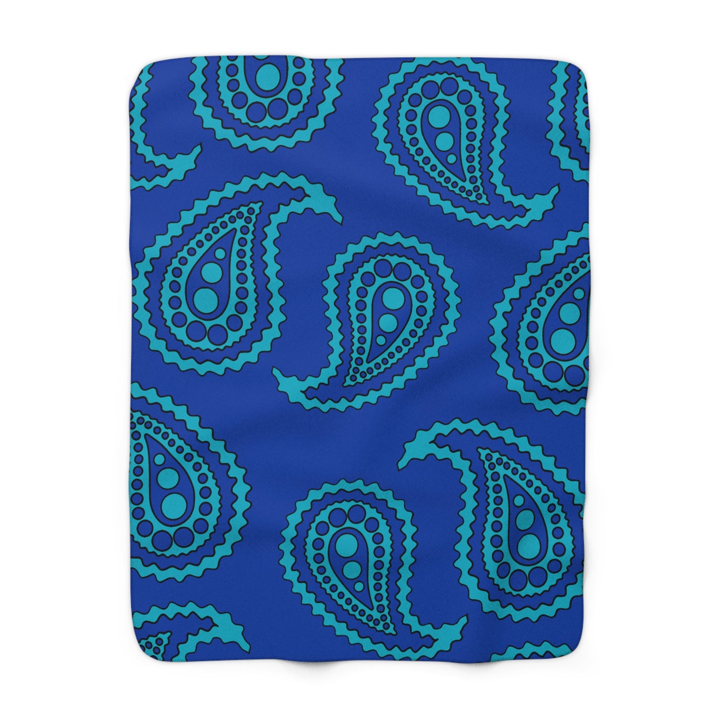 Pacific Islands Retro Paisley Blanket Throw