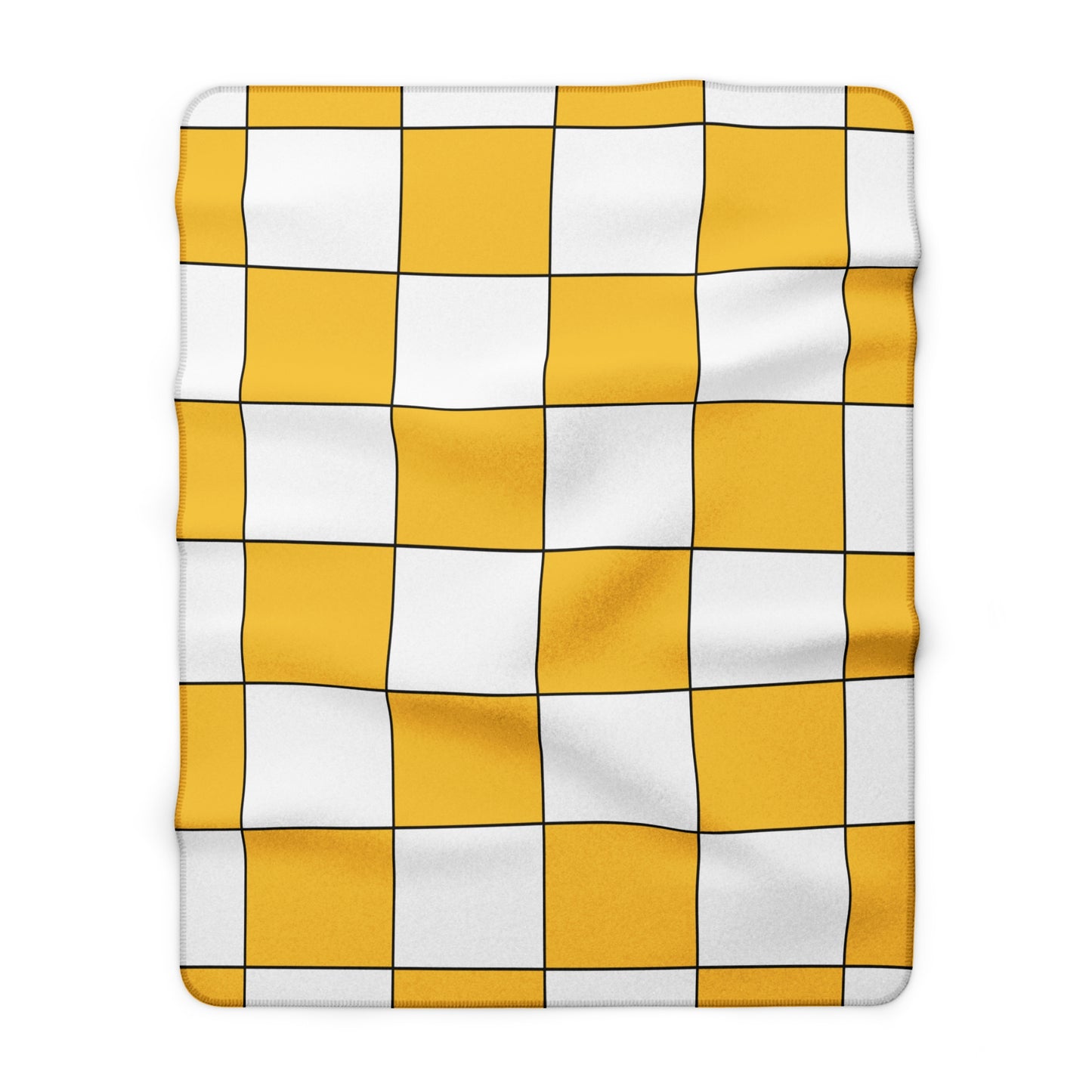 United States Virgin Islands Retro Check Blanket Throw
