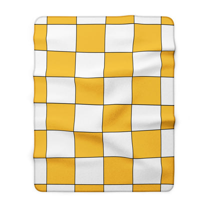 United States Virgin Islands Retro Check Blanket Throw
