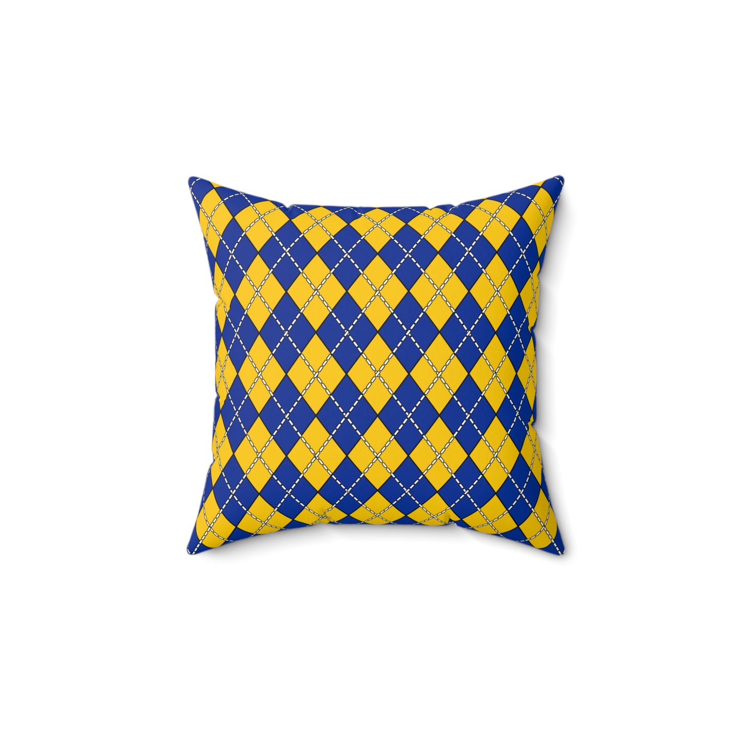 European Union Retro Argyle Cushion Pillow