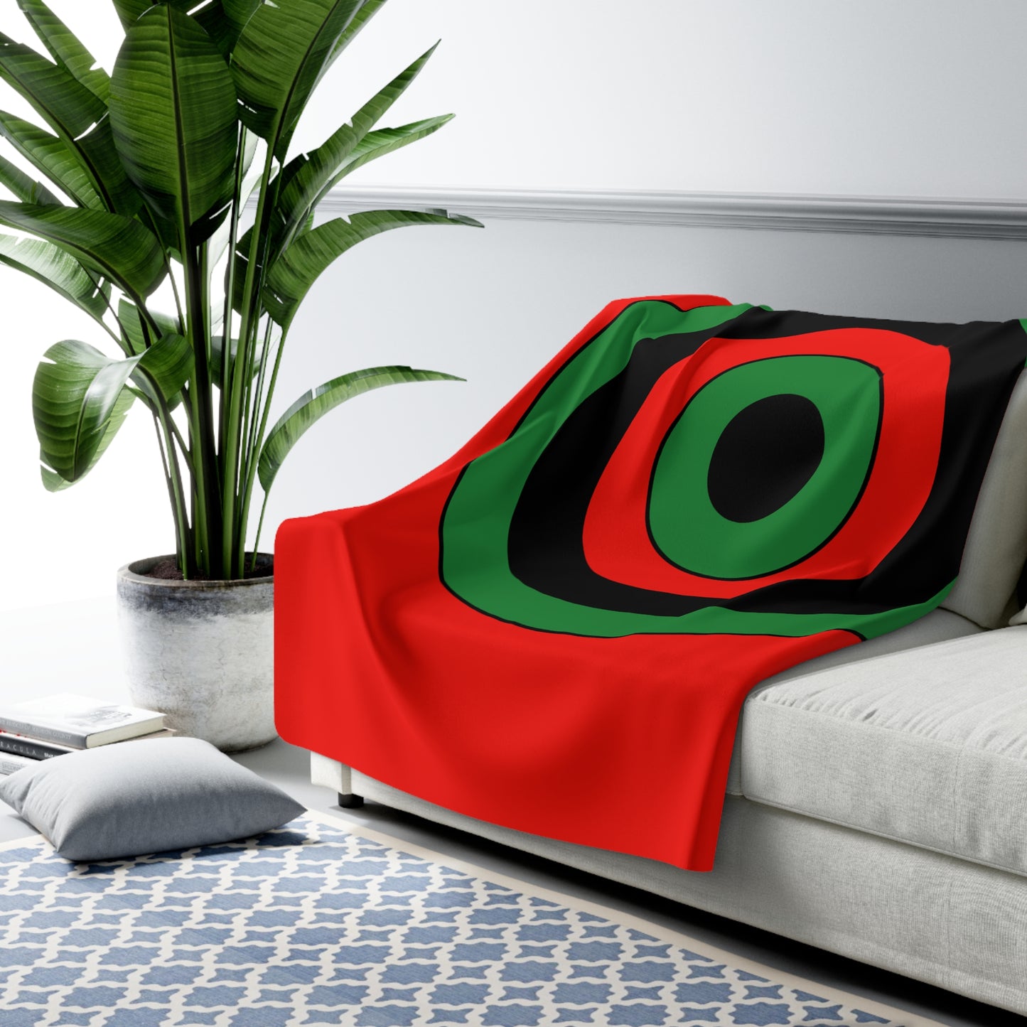 Malawi Retro Target Blanket Throw