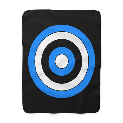 Estonia Retro Target Blanket Throw