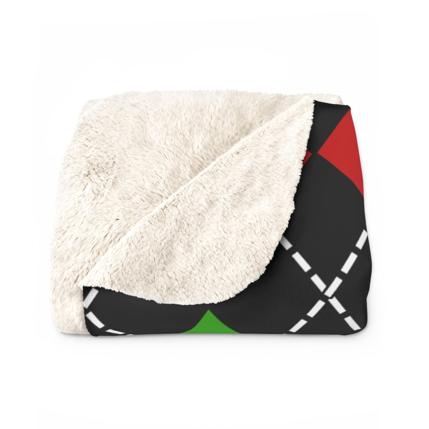Saint Kitts And Nevis Retro Argyle Blanket Throw
