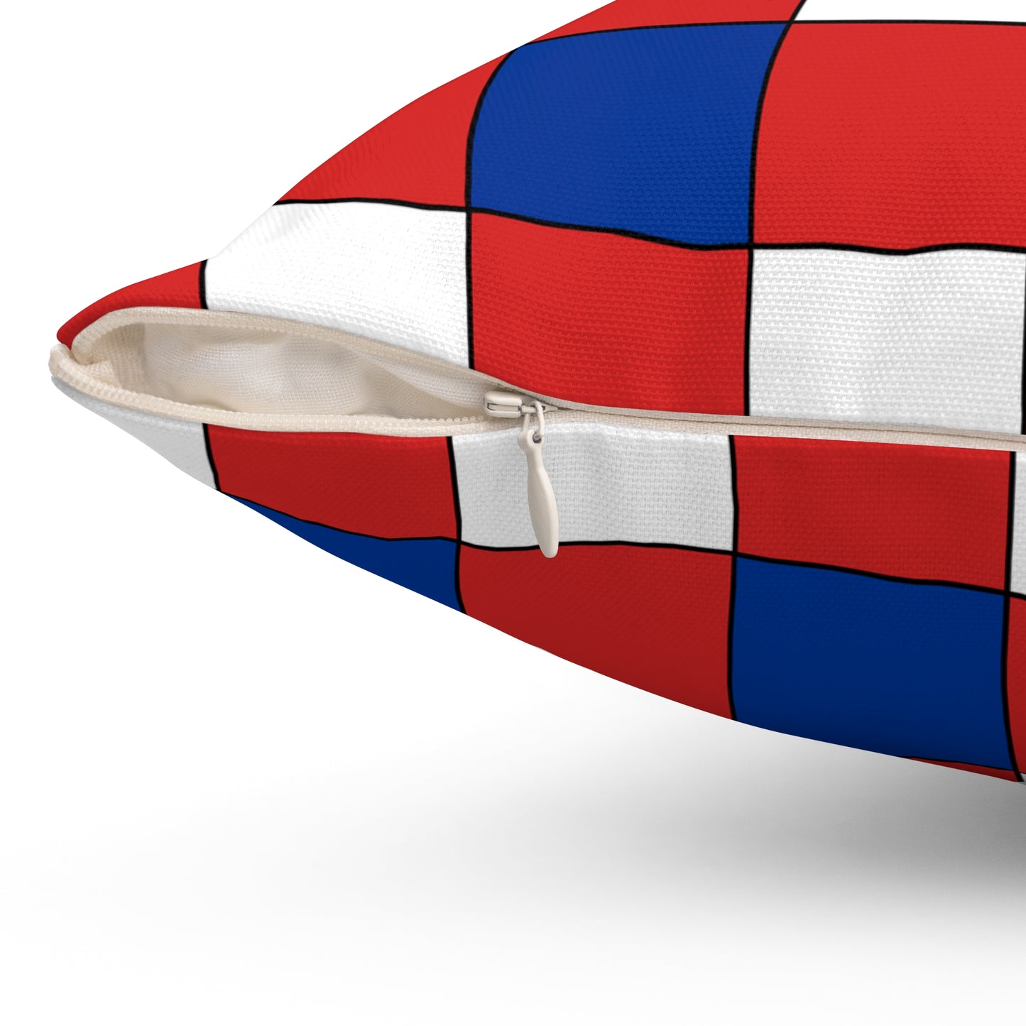 Bouvet Island Retro Check Cushion Pillow