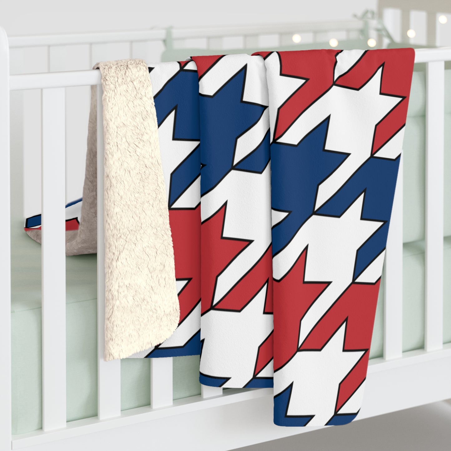 Serbia Retro Houndstooth Blanket Throw