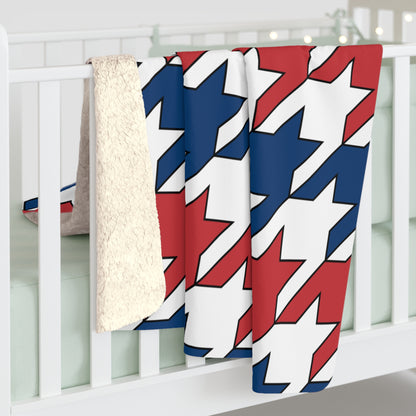Serbia Retro Houndstooth Blanket Throw