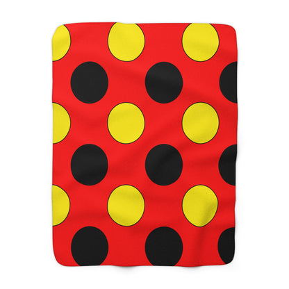 Angola Retro Polka Dots Blanket Throw
