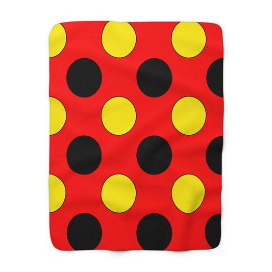 Angola Retro Polka Dots Blanket Throw