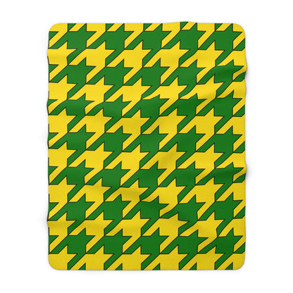 Cocos Islands Retro Houndstooth Blanket Throw