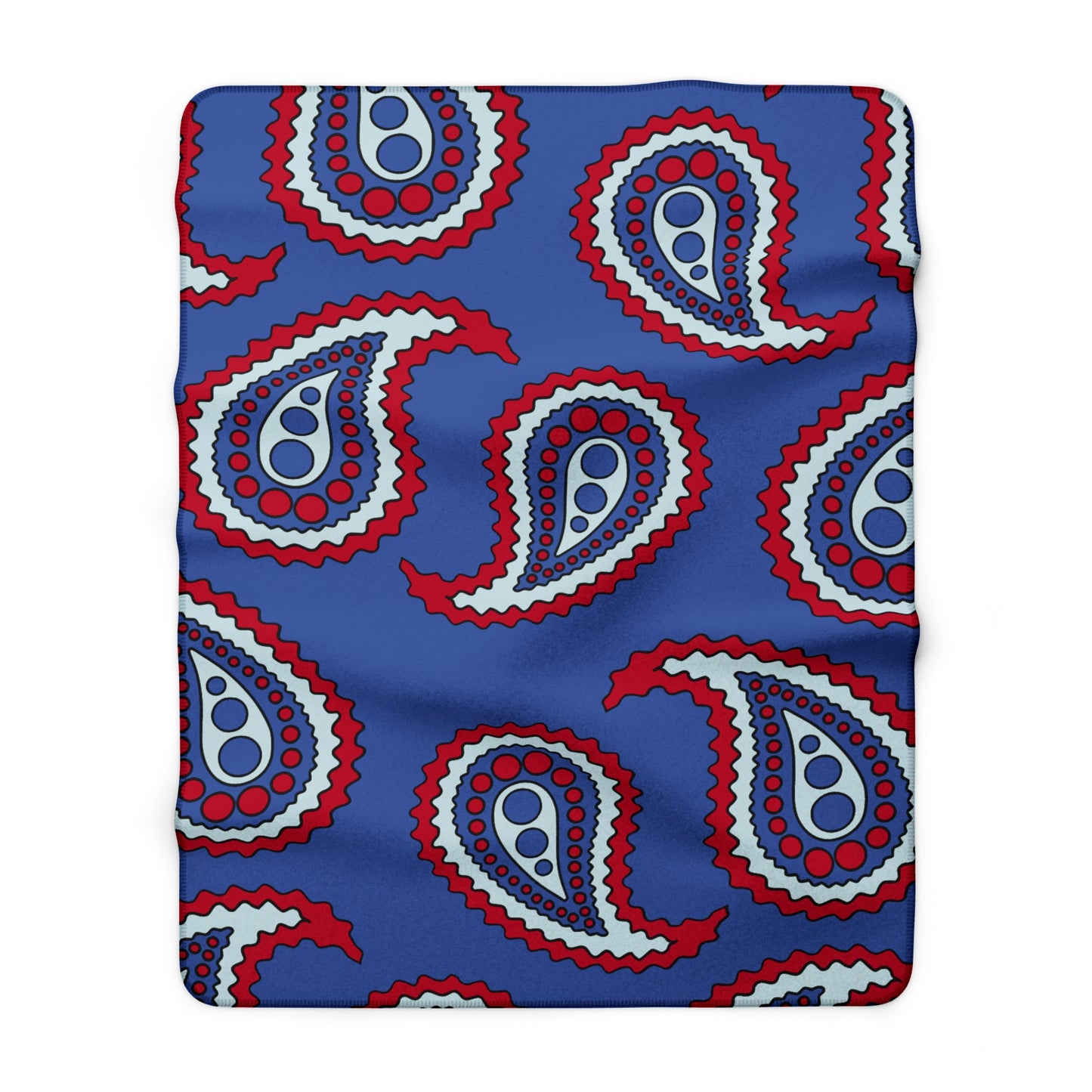 Guam Retro Paisley Blanket Throw