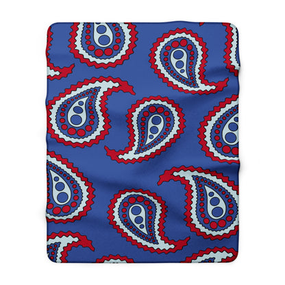 Guam Retro Paisley Blanket Throw