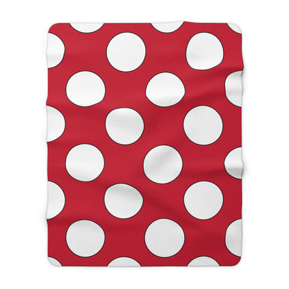 Denmark Retro Polka Dots Blanket Throw